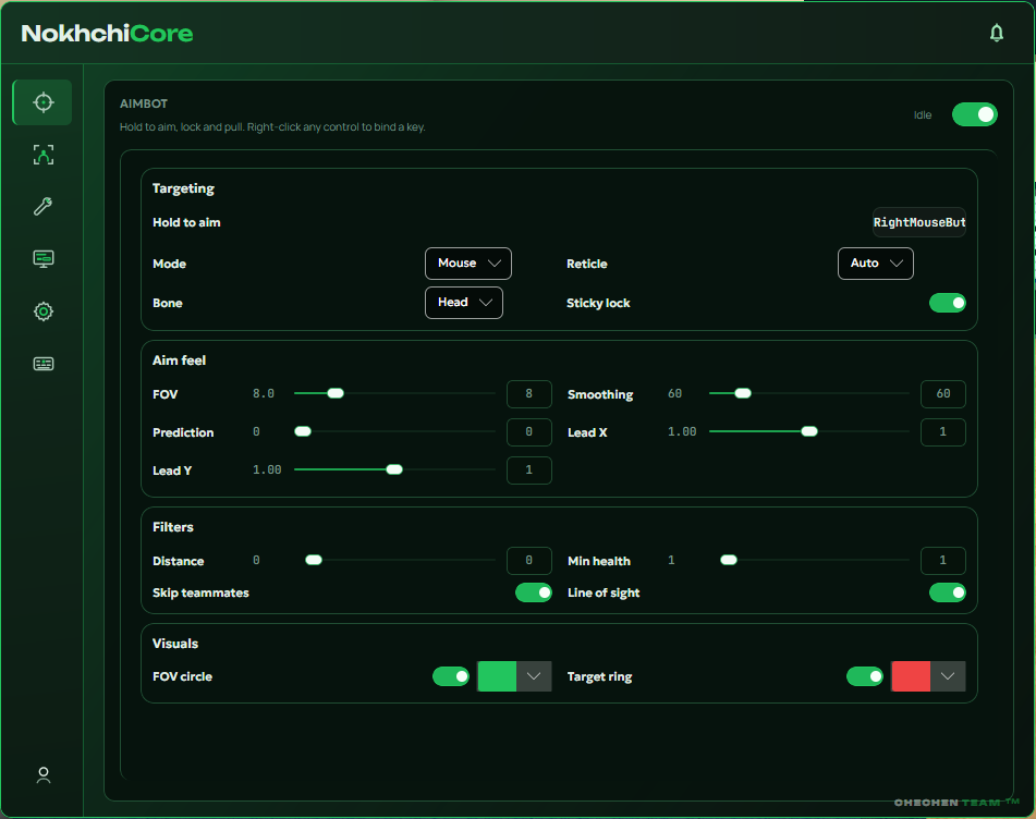 NokhchiCore — Aimbot
